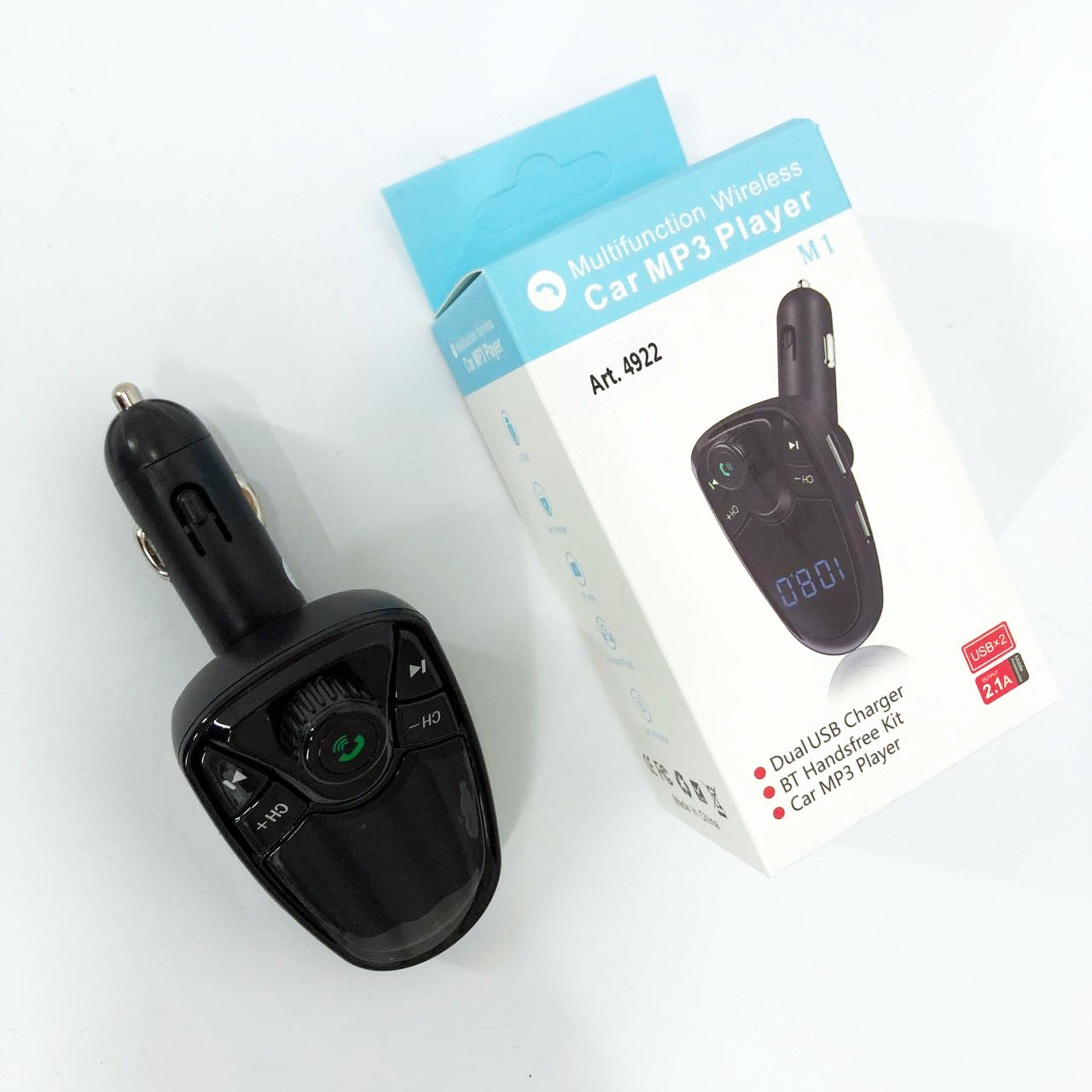 Трансмиттер M1, Трансмиттер для музыки в машину передатчик для музыки в машину, Качественный фм модулятор