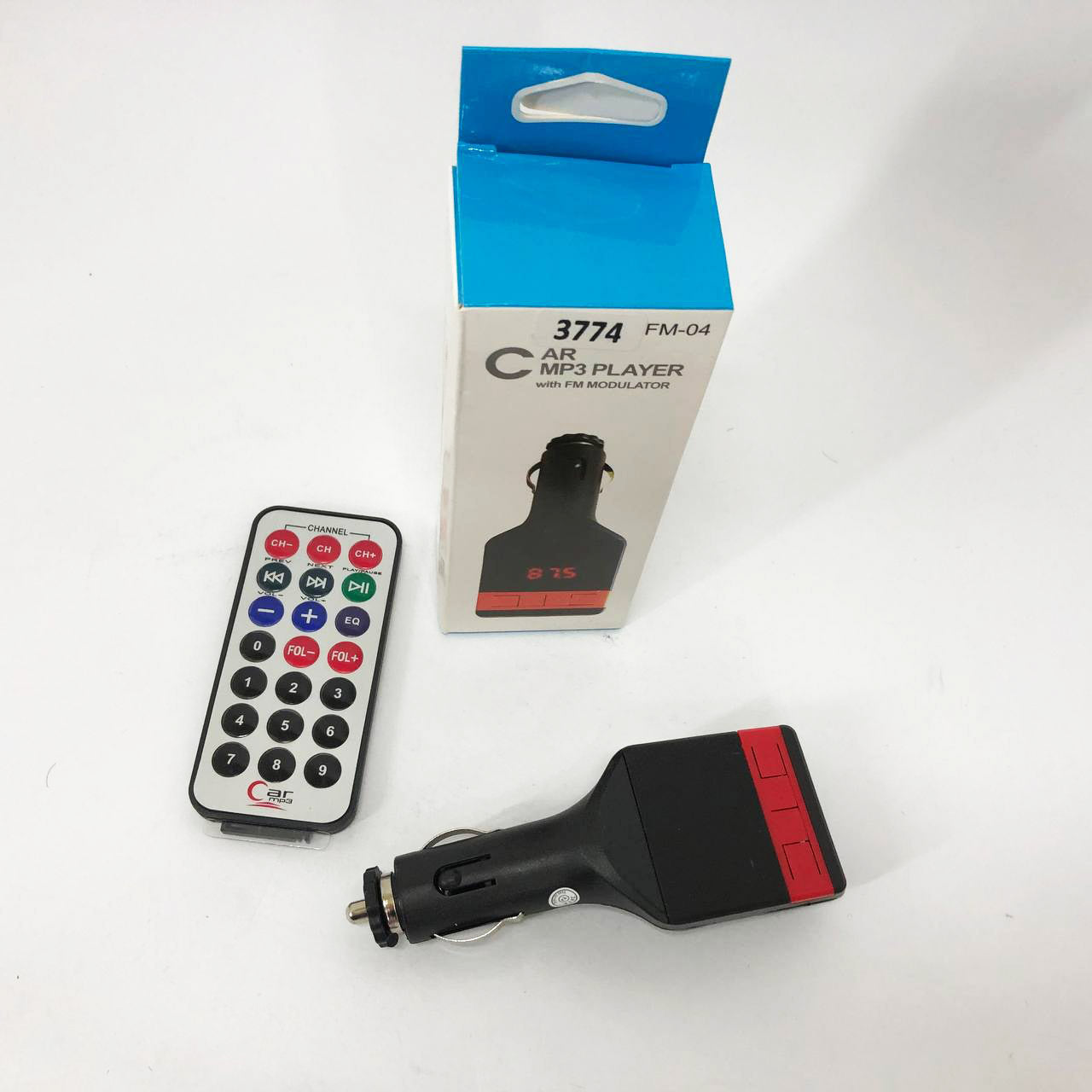 Автомобильный FM-модулятор трансмиттер Fm-04, MP3 Player с пультом дистанционного управления