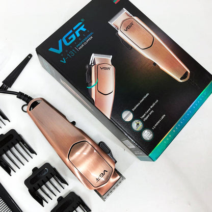 Профессиональная машинка для стрижки волос VGR V-131 триммер проводной, Электробритва для стрижки головы