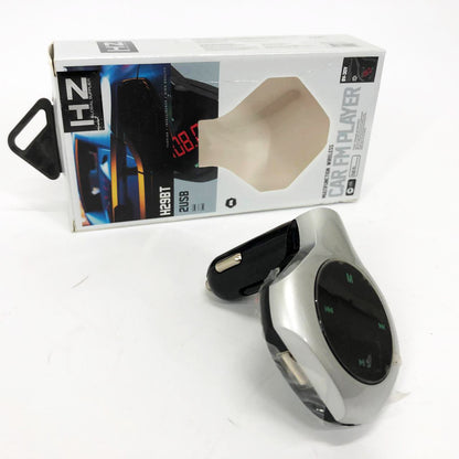 Трансмиттер Автомобильный FM модулятор FM H29 BT, Модулятор для мобильных устройств в авто. Цвет: серый