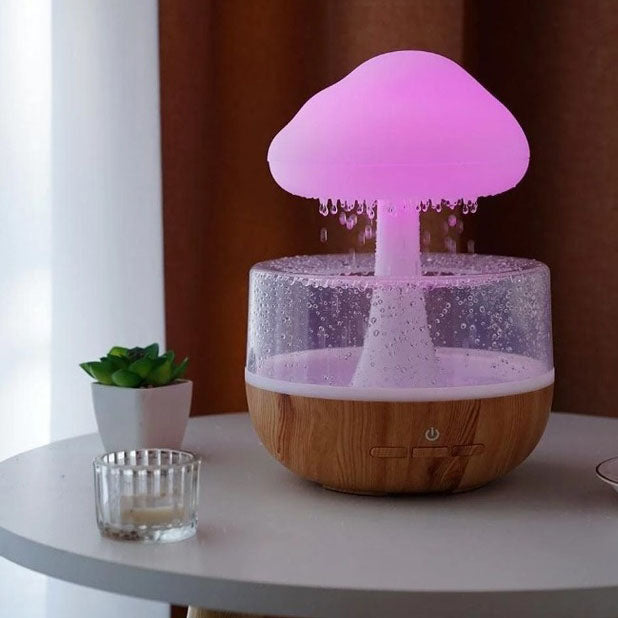 Ночник-увлажнитель с эффектом дождя Cloud Rain Humidifier, Аромадиффузор увлажнитель воздуха для дома