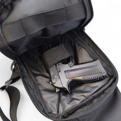 Тактична сумка на плече із кобурою, система MOLLE, патч-панель, Cordura