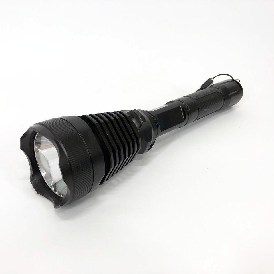 Фонарь тактический Police Q2800-T6 18650 х 2, заряжается от сети 220В и авто ЗУ 12В, выносная кнопка