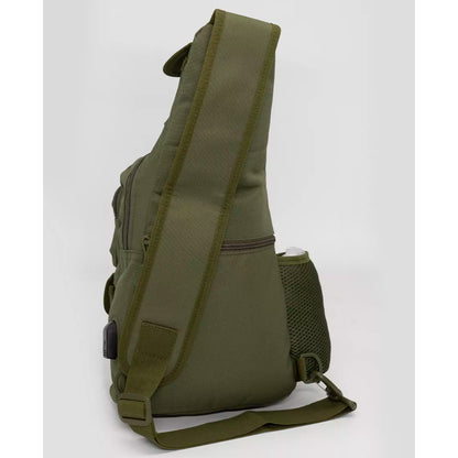 Тактическая сумка через плечо военная нагрудная сумка ВСУ однолямочная сумка универсальная армейская Хаки