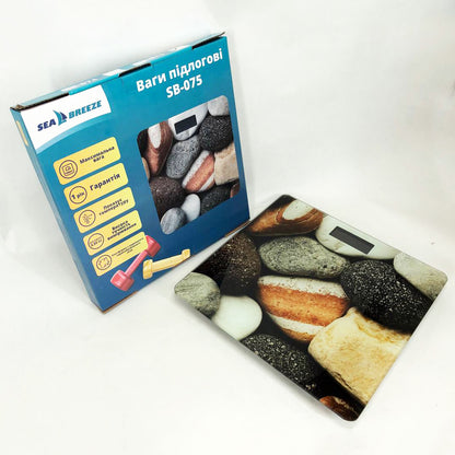 Весы напольные SeaBreeze SB-075, весы для взвешивания людей, весы электронные напольные