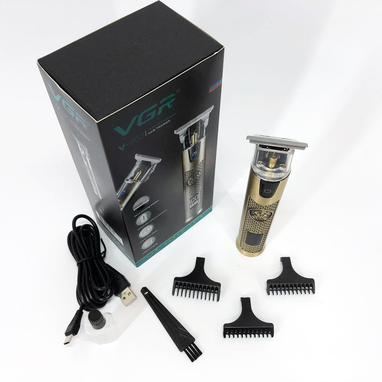 Машинка для стрижки волос VGR V-983, Беспроводная электробритва, Электромашинка для волос