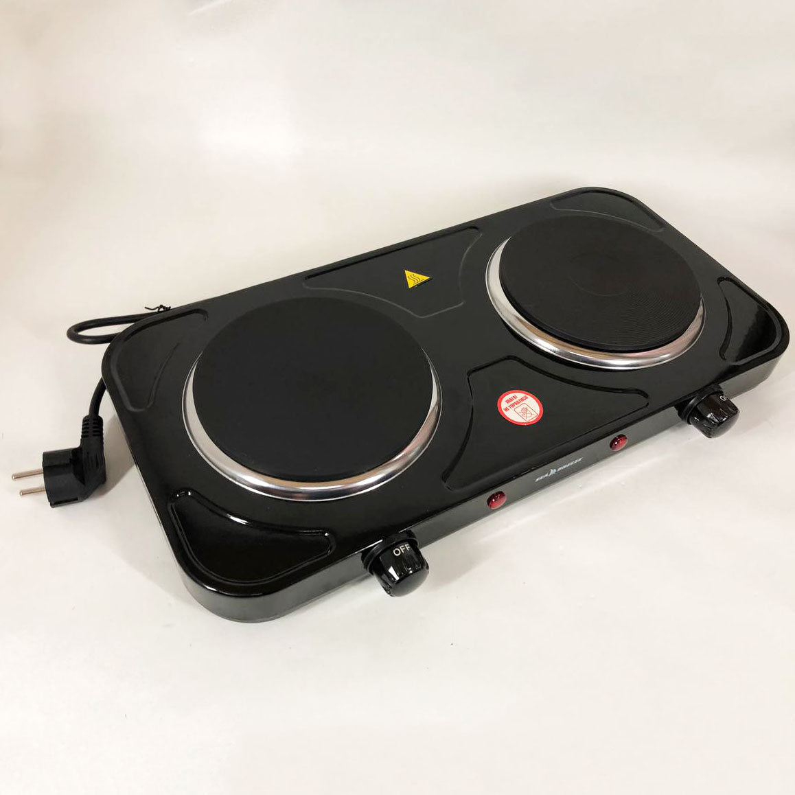 Настольная плита электрическая Sea Breeze SB-064 2000 Вт, переносная настольная электроплита. Цвет: черный