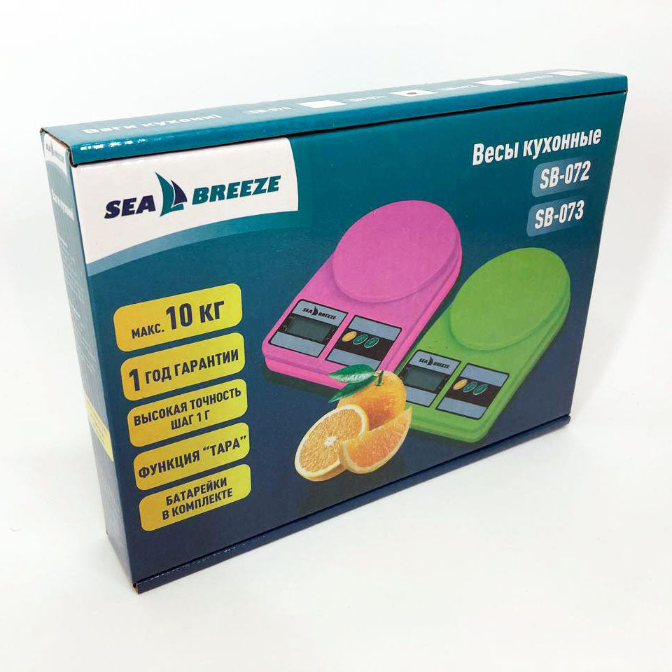 Весы кухонные SeaBreeze SB-071, Электрические кухонные весы, Точные кухонные весы. Цвет: желтый