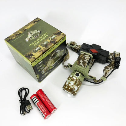 Фонарь налобный аккумуляторный CH-002M-T6, Фонарик на голову для роботы, Надежный налобный фонарь