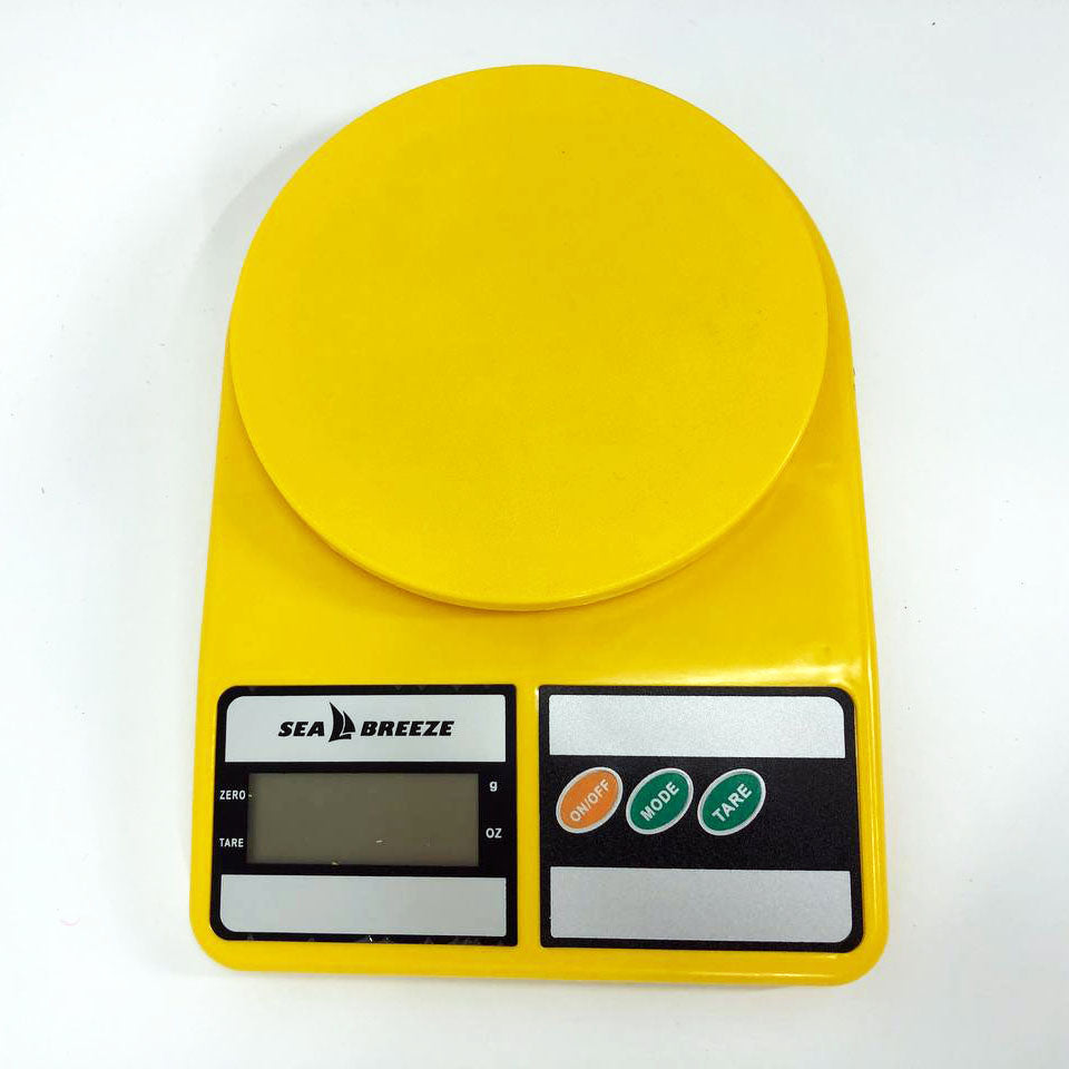 Весы кухонные SeaBreeze SB-071, Электрические кухонные весы, Точные кухонные весы. Цвет: желтый