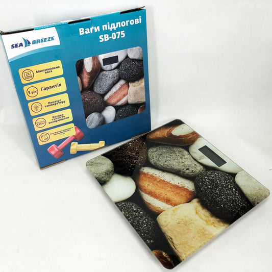 Весы напольные SeaBreeze SB-075, весы для взвешивания людей, весы электронные напольные