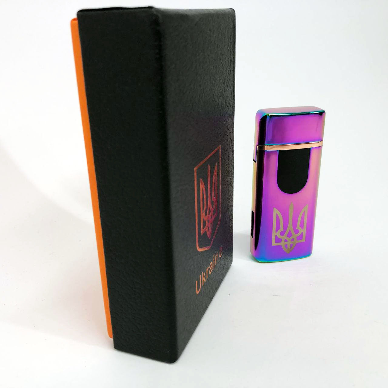 Электрическая и газовая зажигалка Украина, аккумуляторная зажигалка спиральная HL-431. Цвет: хамелеон