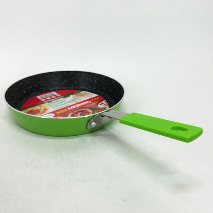 Сковорода Con Brio CB-1614 с антипригарным покрытием Eco Granite mini 16 см. Цвет: зеленый