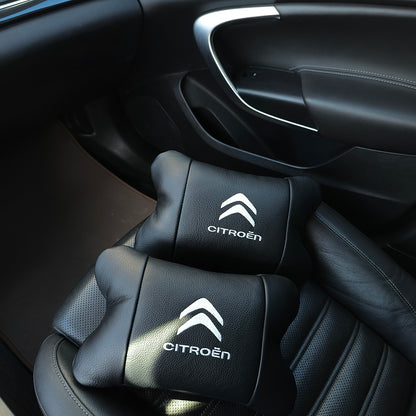 Набор кожаных подушек Citroën из натуральной итальянской кожи + фирменный брелок в подарок