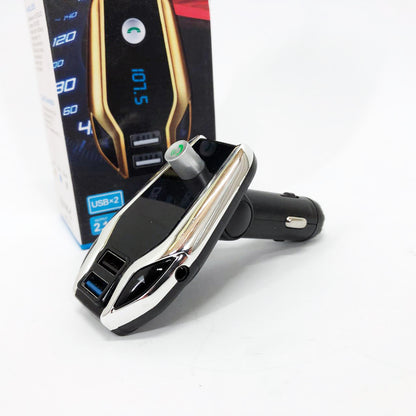 Автомобильный Fm модулятор Bluetooth FM X8 plus, Фм модулятор с флешкой от прикуривателя