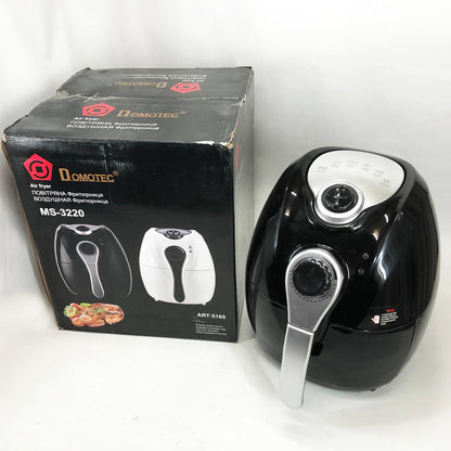 Аерофритниця Мультипіч Аерогриль Domotec MS-3220 1300 Вт 4,5 л Безмасляна з Таймером. Колір: чорний