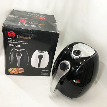 Аерофритниця Мультипіч Аерогриль Domotec MS-3220 1300 Вт 4,5 л Безмасляна з Таймером. Колір: чорний