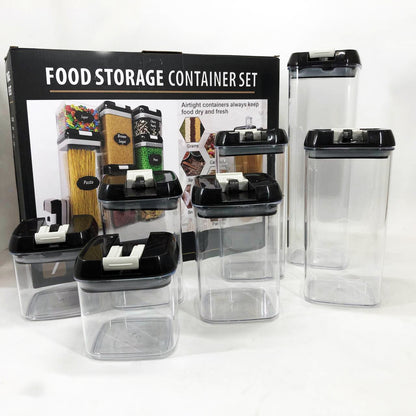 Набор контейнеров для еды FOOD Storage Container Set на защелках с уплотнителем из 7 предметов