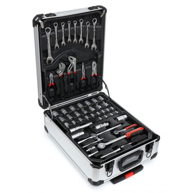 Професійний набір інструментів Tools Set KRAFFTEC у валізі з тріскачкою із 408 предметів