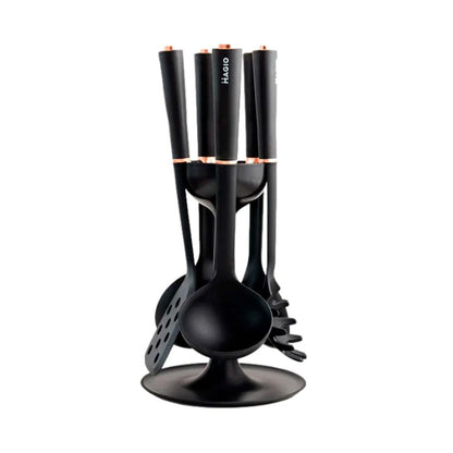 Набор кухонных принадлежностей MAGIO MG-1140, набор поварешек на подставке кухонный набор лопаток