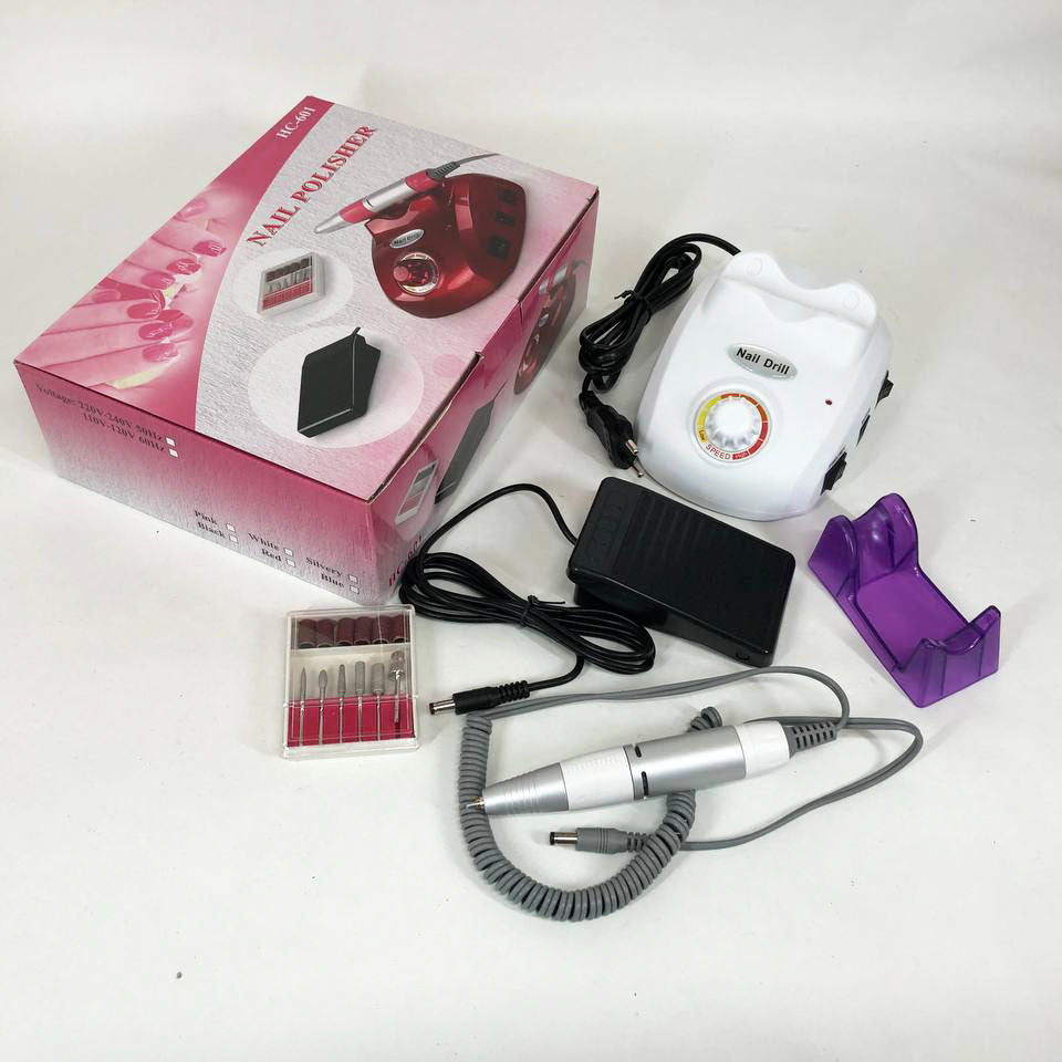 Фрезер для маникюра и педикюра Drill Pro Nail Drill, 30000 об/мин, фрезер для ногтей. Цвет: белый