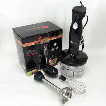 Блендер DOMOTEC MS-5103 3в1 погружной, 500 Вт, ручной погружной блендер, электрический блендер