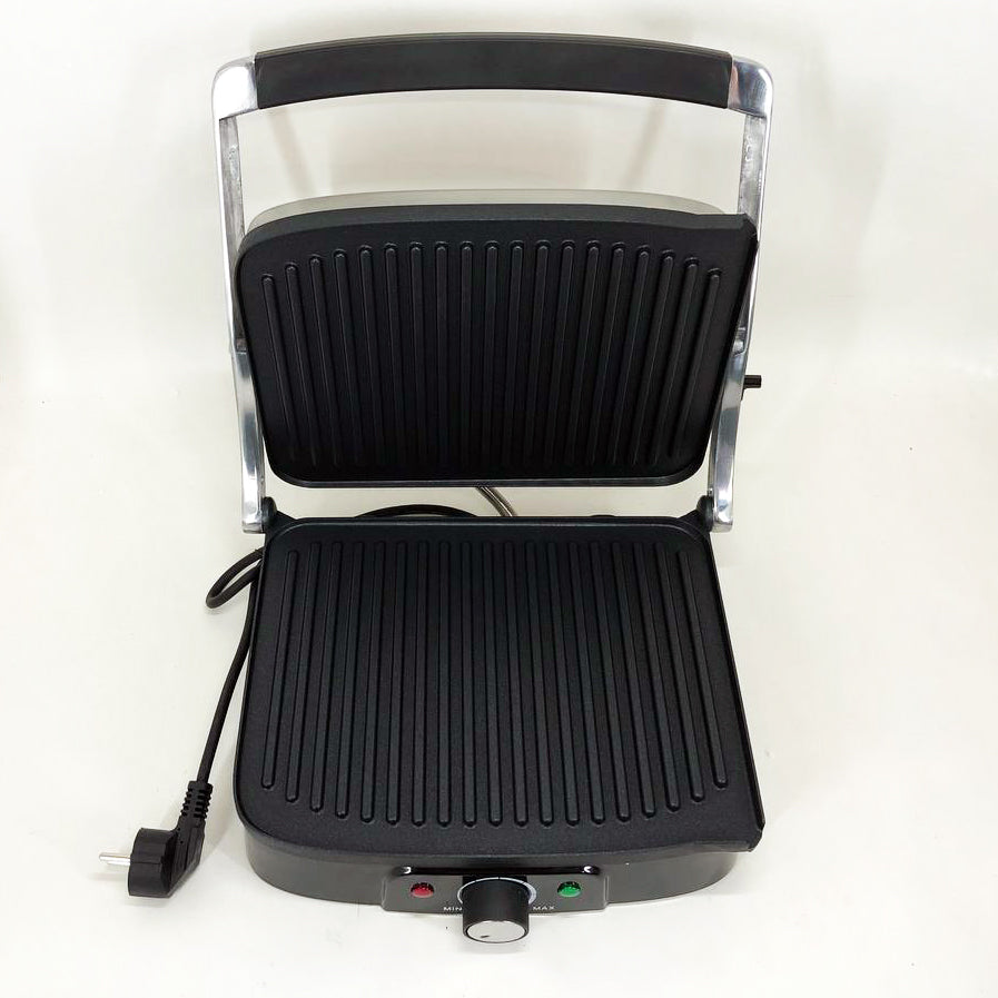 Гриль прижимной Rainberg RB-5413 терморегулятор антипригарный 3200 Вт нержавеющая сталь