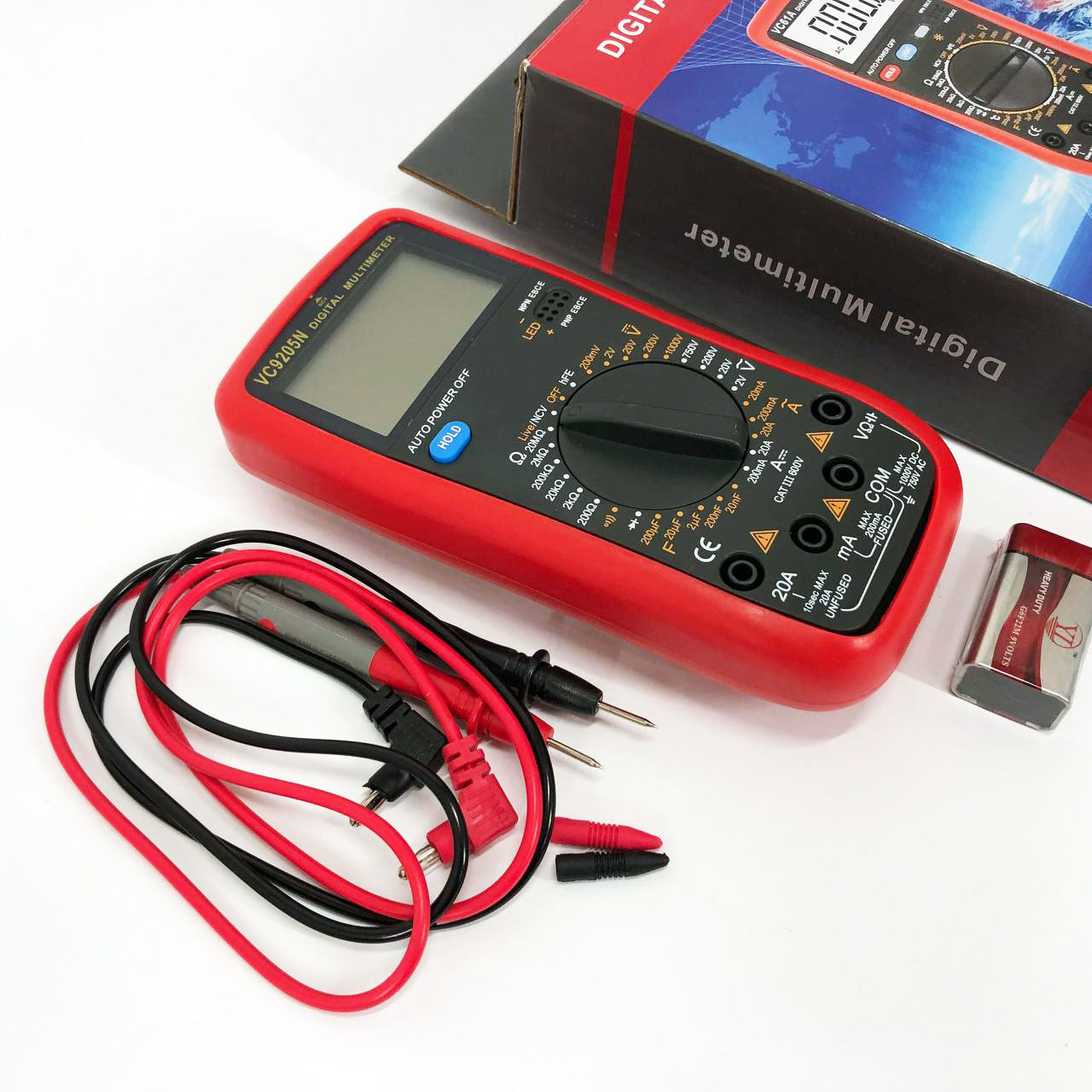 Цифровой Профессиональный мультиметр VC9205N тестер вольтметр, тестеры электроизмерительные