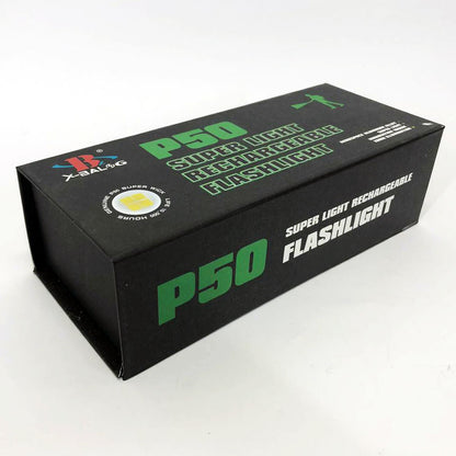 Фонарь аккумуляторный X-Balog BL-A72-P50, ручной фонарик, водонепроницаемый фонарь, мощный аккумуляторный