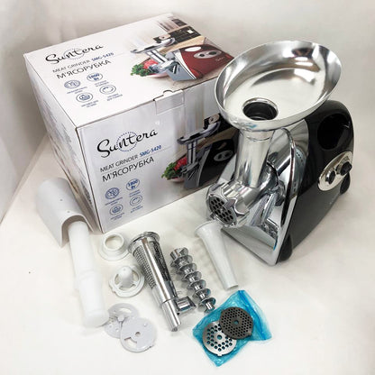 Электромясорубка Suntera SMG-5420B 1800 Вт, электромясорубка соковыжималка для томатов, мясорубка для дома