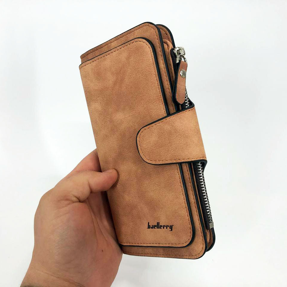 Женский кошелек клатч портмоне Baellerry Forever N2345, Компактный кошелек девочке. Цвет: коричневый