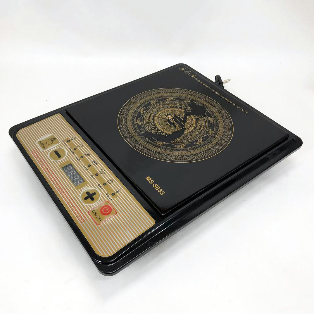 Настольная плита Domotec MS-5833 Однокомфортная Индукционная, электроплита 2000 вт, плита домашняя