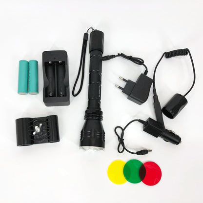 Тактический подствольный фонарь для охоты Police Q2807-T6, фонарь ручной тактический, водонепроницаемый