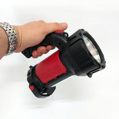 Ручний акумуляторний ліхтар T80C-5W+COB (white/red) із функцією Power Bank. Колір: червоний