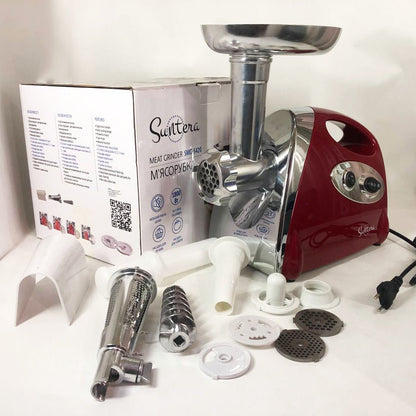 Электромясорубка Suntera SMG-5420R 1800 Вт, электромясорубка соковыжималка для томатов, мясорубка для дома