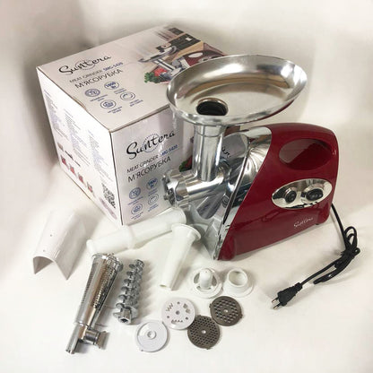 Электромясорубка Suntera SMG-5420R 1800 Вт, электромясорубка соковыжималка для томатов, мясорубка для дома