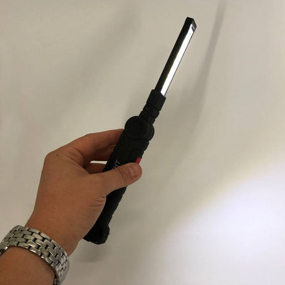 Светодиодный фонарь кемпинг W52 SMD + COB, красный + белый, магнит, крючок, кемпинговый складной фонарь