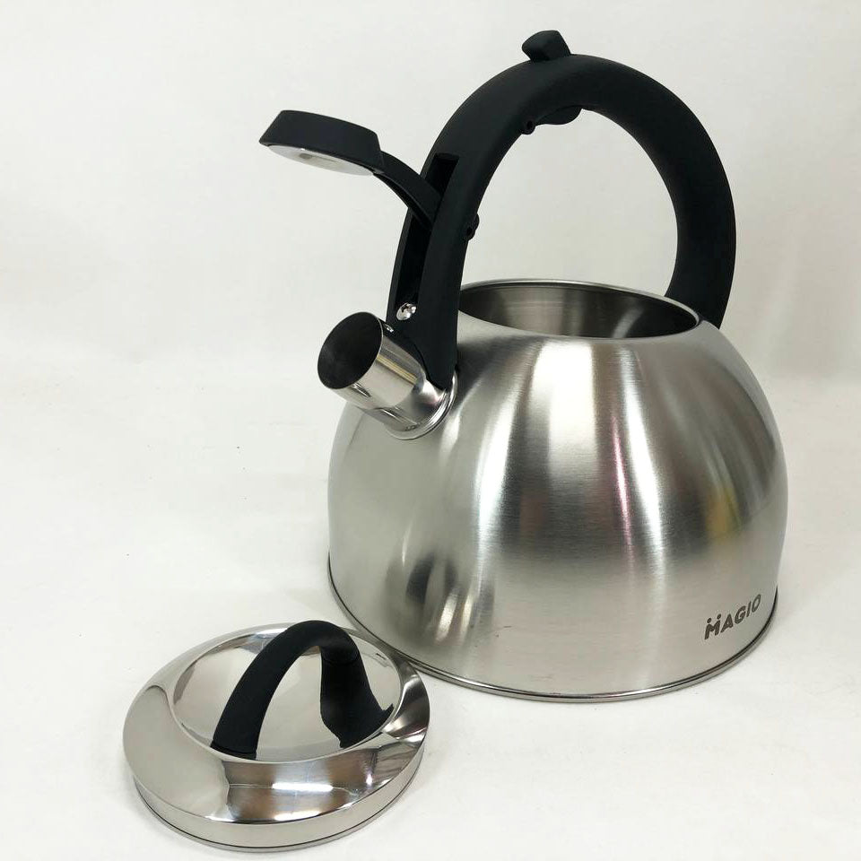 Чайник Magio MG-1192 2.5 л со свистком, металический чайник из нержавейки, чайники для плит