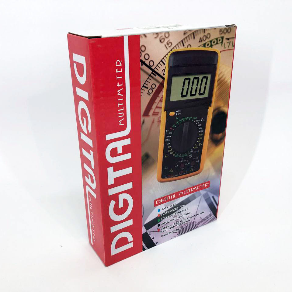 Мультиметр цифровой тестер Digital Multimeter DT9205A со звуком, для автомобиля, хороший мультиметр