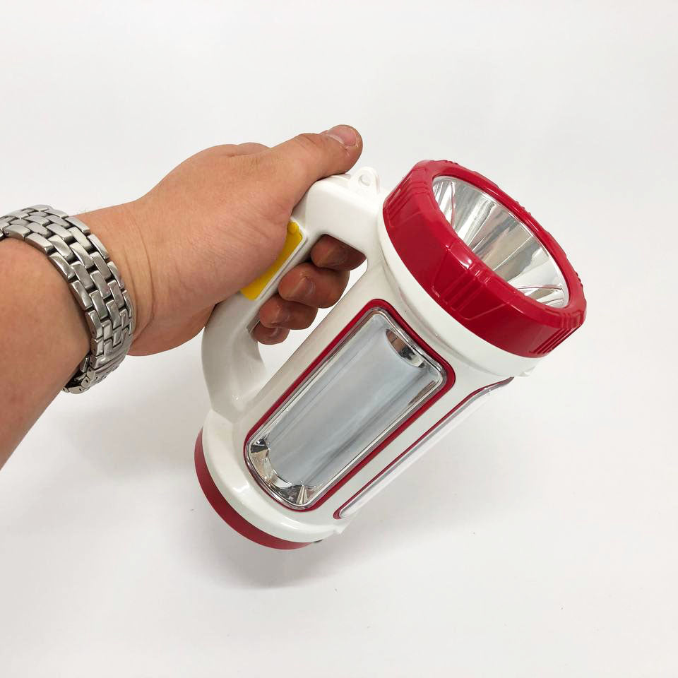 Фонарь кемпинговый с солнечной панелью 5158-LED-COB power bank, кемпинговый фонарь-лампа. Цвет: красный