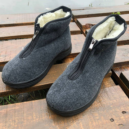 Черевики чоловічі на застібці 42 розмір, черевики чоловічі для роботи. Колір: сірий