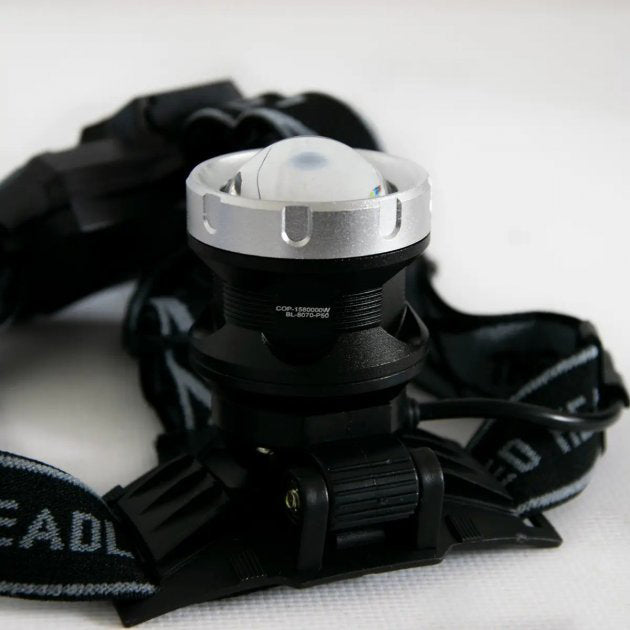 Фонарик на голову Bailong BL-8070-P50, LED налобный аккумуляторный фонарь, фонарь на голову для рыбалки