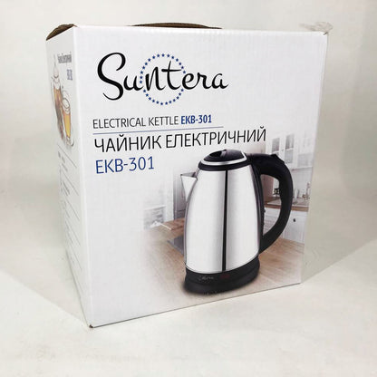 Электрочайник Suntera EKB-301 1500 Вт, хороший электрический чайник, электронный чайник, чайник дисковый