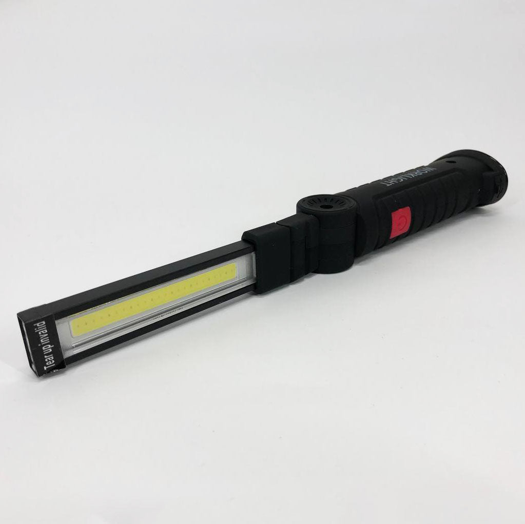 Светодиодный фонарь кемпинг W52 SMD + COB, красный + белый, магнит, крючок, кемпинговый складной фонарь