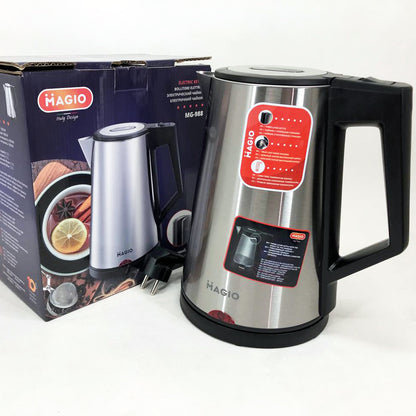 Электрочайник MAGIO MG-988, хороший электрический чайник, тихий электрический чайник, бесшумный чайник