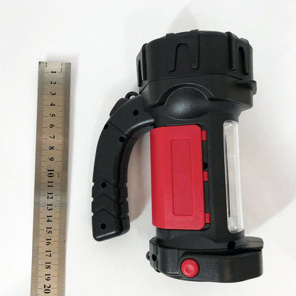 Ручний акумуляторний ліхтар T80C-5W+COB (white/red) із функцією Power Bank. Колір: червоний