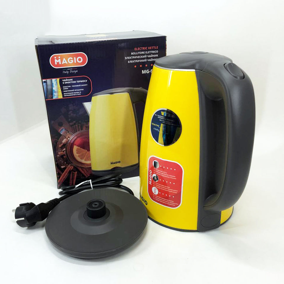 Электрочайник MAGIO MG-976, маленький электрочайник, хороший электрический чайник, электронный чайник