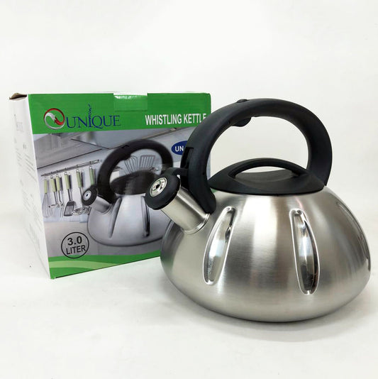 Чайник Unique UN-5304 со свистком 3 Л, чайник для газовой плитки, металлический чайник, чайники для плит