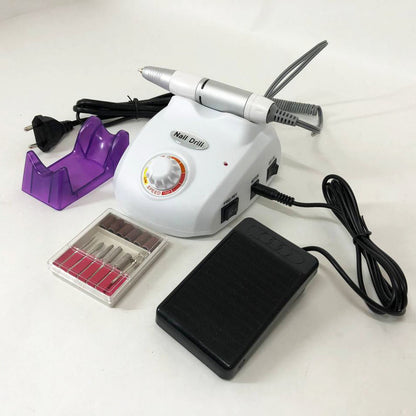 Фрезер для маникюра и педикюра Drill Pro Nail Drill, 30000 об/мин, фрезер для ногтей. Цвет: белый