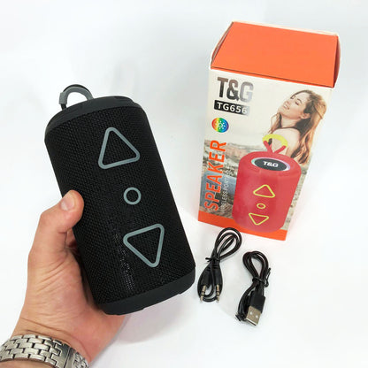 Bluetooth колонка портативная TG656 FM-радио, аккумуляторная колонка для музыки. Цвет: черный